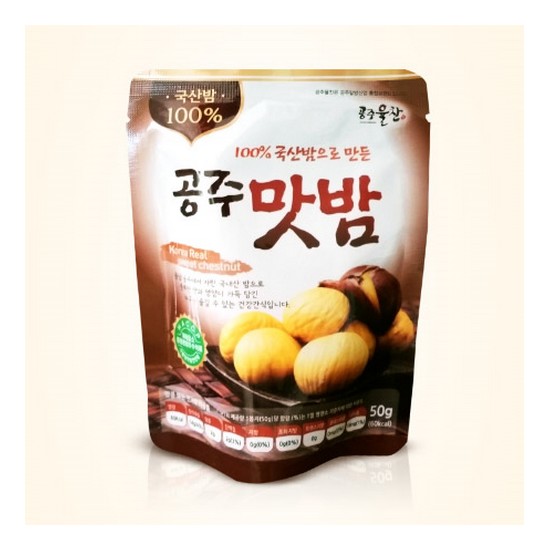 백제씨푸드 100% 국산밤으로 만든 공주맛밤 50g (15개)_이미지