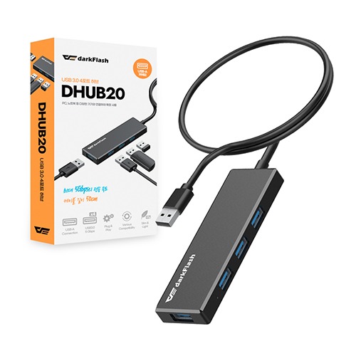 darkFlash DHUB20 (4포트/<b>USB</b> <b>3.0</b>)