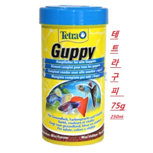 테트라  구피사료  75g/250ml
