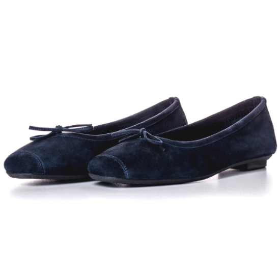 흐꺙 하모니 발레리나 스킨 플랫 TT-00051 (마린)_이미지