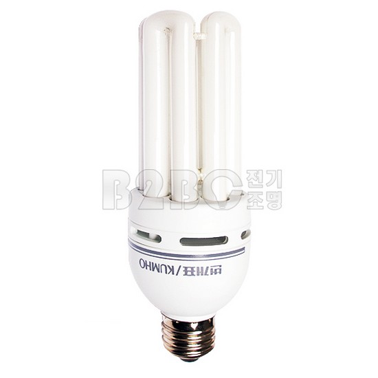 금호전기 번개표 삼파장 형광등 전구색 30W