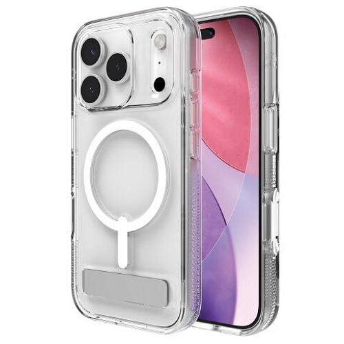 ZAGG 아이폰17 프로 크리스탈 팰리스 스냅 킥스탠드 카메라버튼 케이스