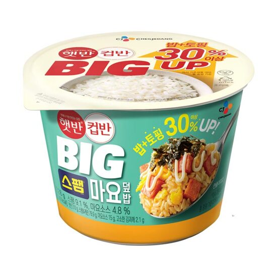 CJ제일제당 햇반 컵반 BIG 스팸마요덮밥 307g (1개)_이미지
