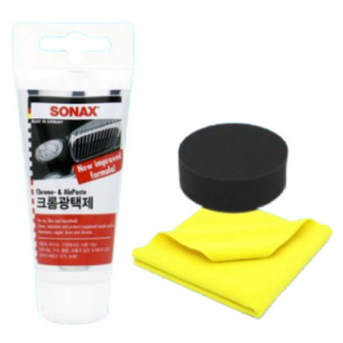 소낙스 크롬 광택제 75ml + 타월 + 어플