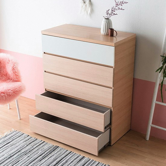 동서가구 아르쉘 광폭 5단 서랍장 1000_이미지