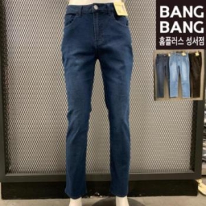 뱅뱅 HC04 봄여름 공용 기본 일자핏 스판청바지 반값 얇고편한스트레이트 사방 S14285182_이미지