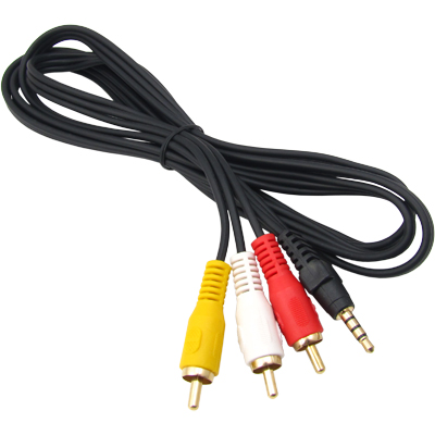 강원전자 NETmate 1Stereo-3RCA (M/M) 통합 케이블 (NMA-SR350, 5m)_이미지