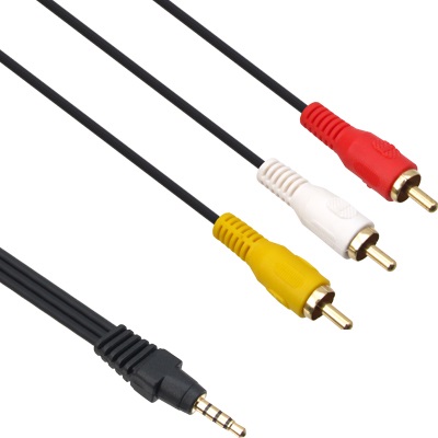 강원전자 NETmate 1Stereo-3RCA (M/M) 통합 케이블 (NMA-SR350, 5m)_이미지