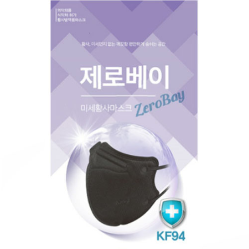이디엘 제로베이 미세황사 마스크 KF94 대형 블랙 (200매)_이미지