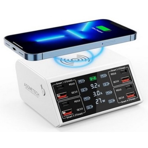 ASOMETECH PD PPS 100W 8포트 유무선충전기 AS838 해외구매