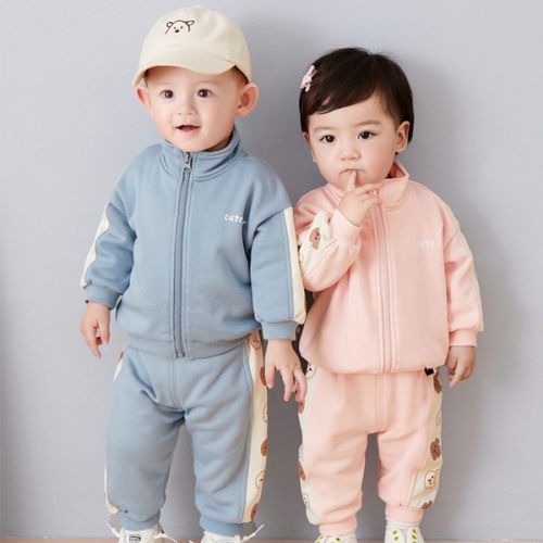 엠케이 큐티라인베어 유아 트레이닝 상하세트 80-120 204611