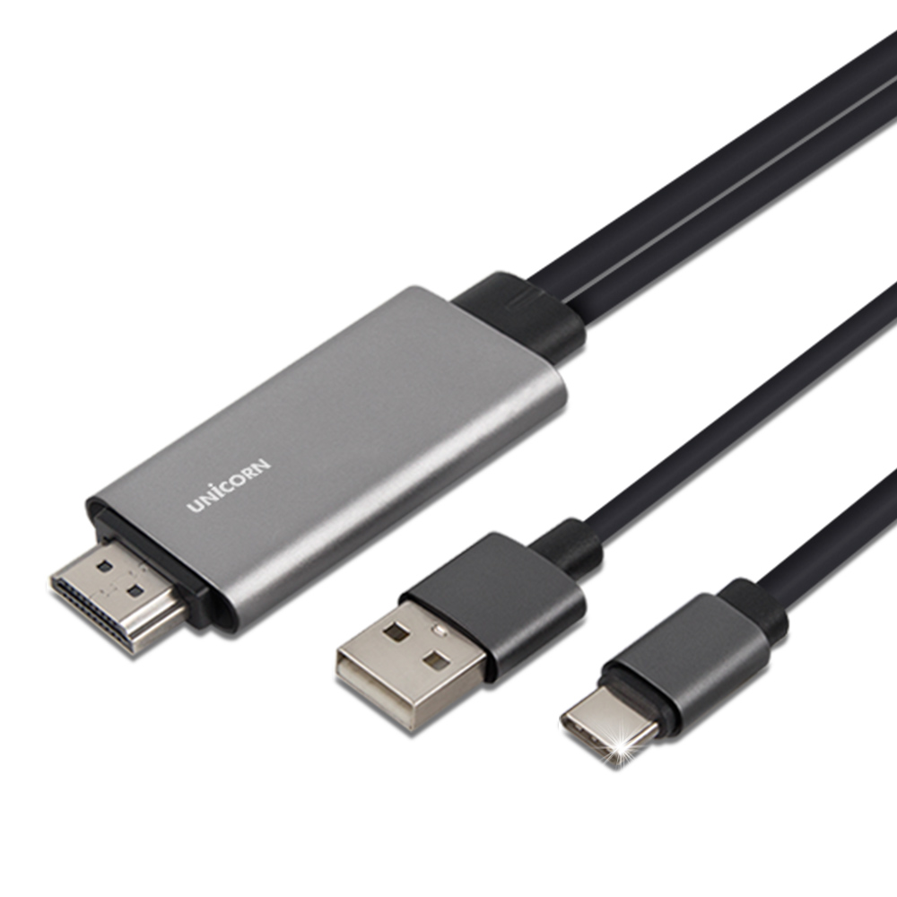 서진네트웍스 유니콘 C to HDMI MHL 케이블 TM-MHL-9000C (1.8m)_이미지