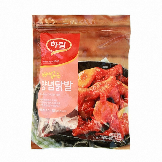 하림 즉석 뼈없는 양념닭발 250g (2개)