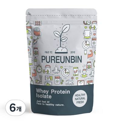 푸른빈 WPI 분리 유청단백질 분말 가루 500g (6개)