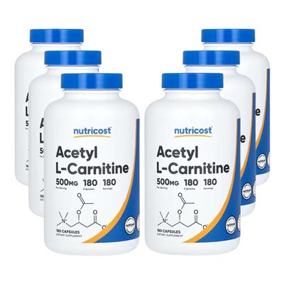 뉴트리코스트 아세틸 l-카르니틴 500mg 180캡슐 (6개)_이미지