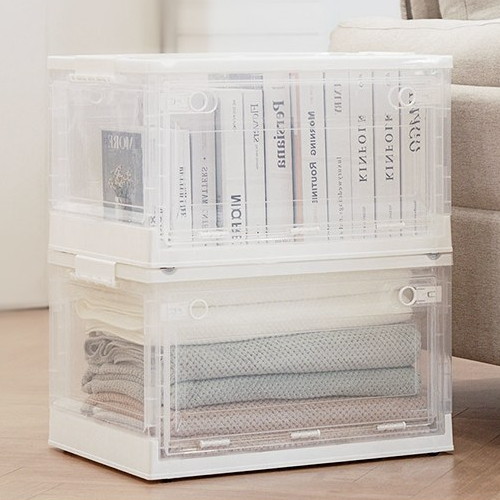 쿠팡 코멧 접이식 투명 리빙박스 56L이미지입니다. 누르면 해당 게시물로 새창이동합니다.