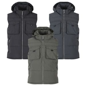 리빌모아 남자 겨울 후드 탈부착 빅포켓 방수 조끼패딩 IE-VEP-WK40_이미지