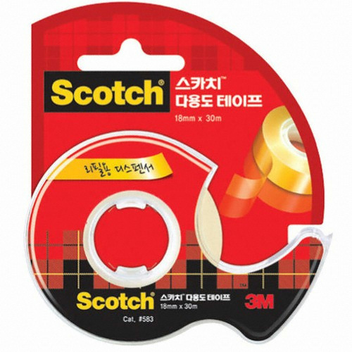 3M 스카치 583D 다용도 테이프 18mm x 30m (144개)_이미지