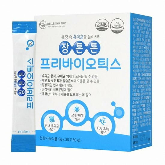 웰빙플러스 장튼튼 프리바이오틱스 30포 (1개)_이미지