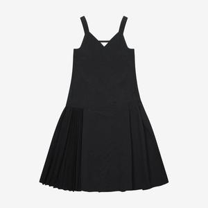 SI 슬리브리스 플리츠 배색 원피스 SHK2150DOO_이미지