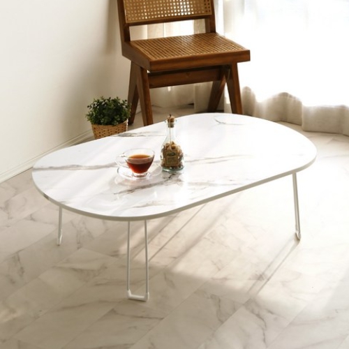 레몬트리 트리팜 LPM 오브제 타원형 접이식 테이블 (90x60cm)_이미지