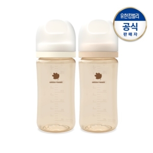 그린핑거 베베그로우 PPSU 크림베이지 트윈팩 280ml_이미지