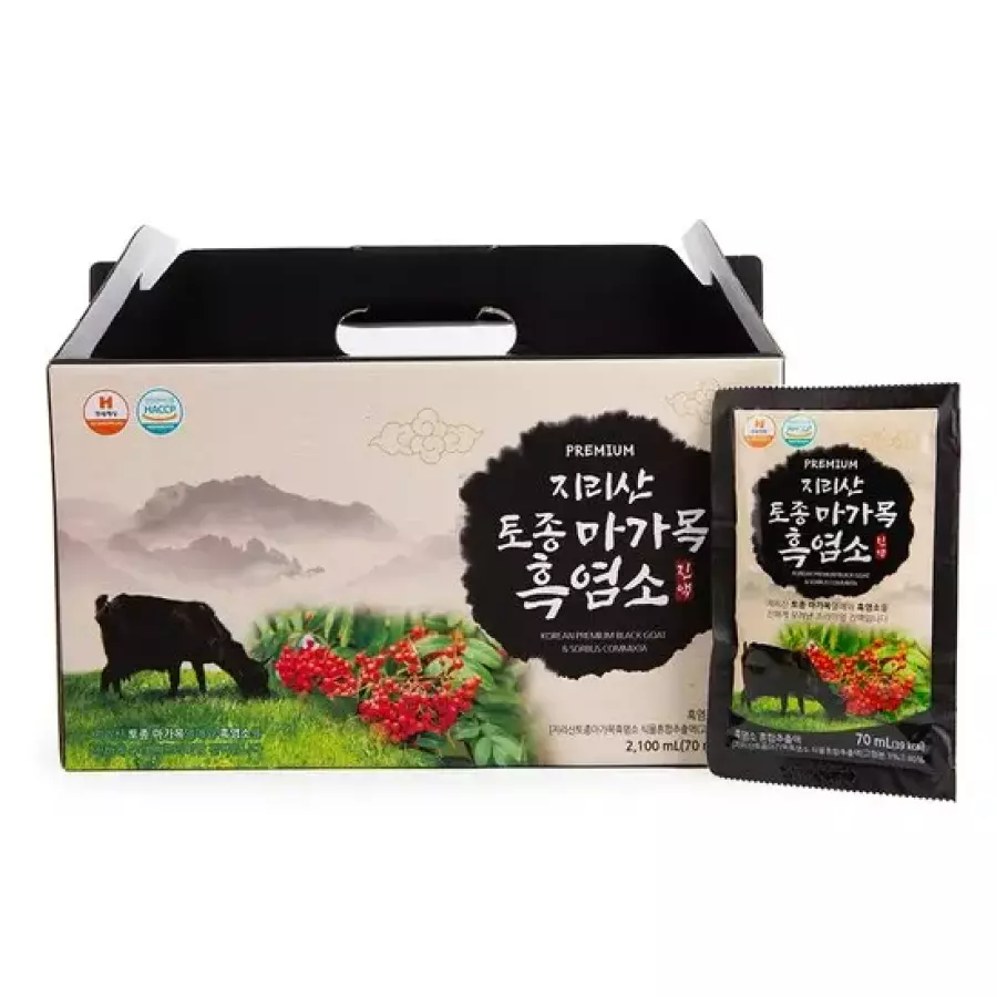 지리산 토종 마가목 흑염소 진액 프리미엄 70ml 30포