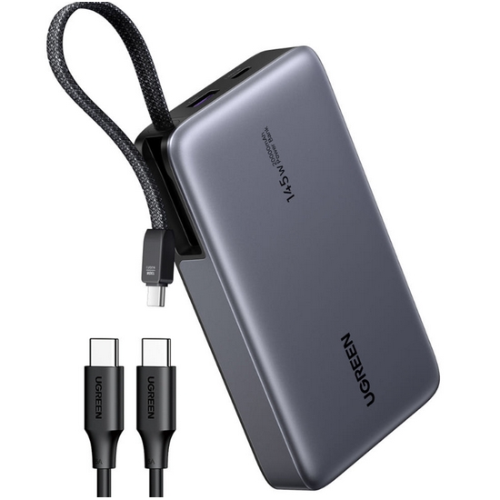 UGREEN 넥소드 PD PPS 145W 케이블일체형  보조배터리 PB551 20000mAh