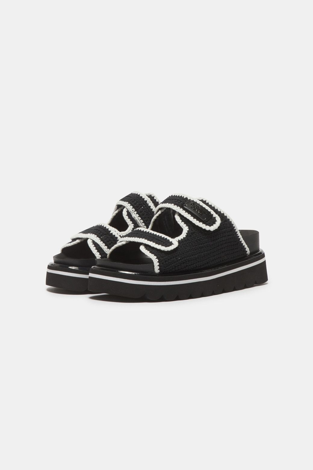 Knit slide sandal black DA2AM26002BLK-I