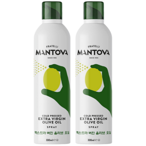 만토바 엑스트라 버진 올리브오일 스프레이 330ml (2개)_이미지