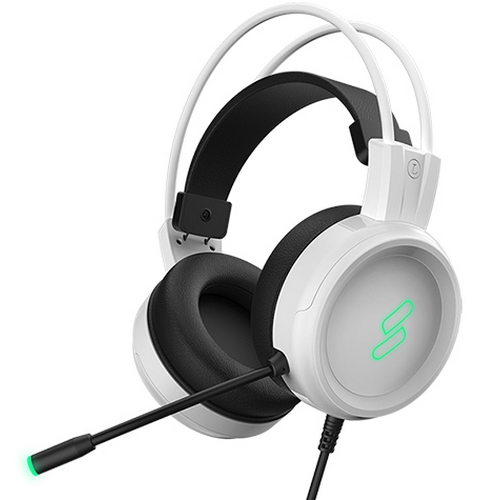 SPM HM100 클로버 가상 7.1 LED 게이밍 헤드셋 (화이트)
