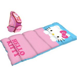 디즈니 헬로키티 옥스포드 백팩 위드 슬리핑백 (Hello Kitty Oxford Backpack with Sleeping Bag)_이미지