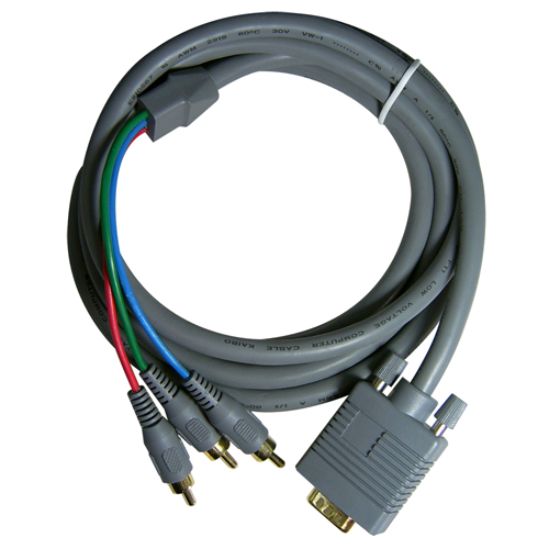 라인업시스템 LANSTAR 고급 모니터 DVD 변환케이블 (RGB3R-MM) (LS-RGB3R-MM10M, 10m)_이미지