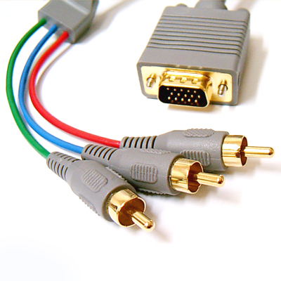 라인업시스템 LANSTAR 고급 모니터 DVD 변환케이블 (RGB3R-MM) (LS-RGB3R-MM10M, 10m)