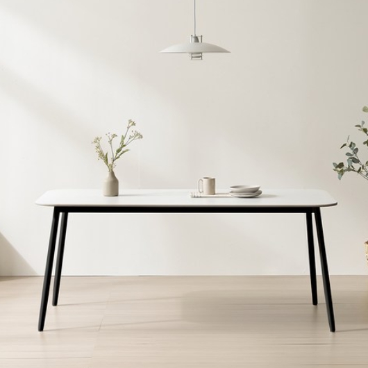 보니애가구  몰리 양면 포세린 세라믹 식탁 1800 (의자별도)