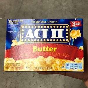 액트투 전자레인지용 팝콘 버터맛 78g X 3개입_이미지