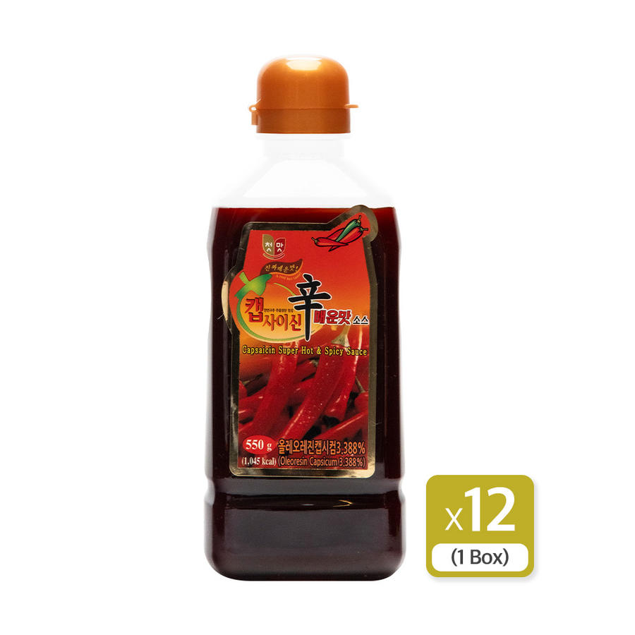 첫맛 캡사이신 매운맛소스 550g (12개)_이미지