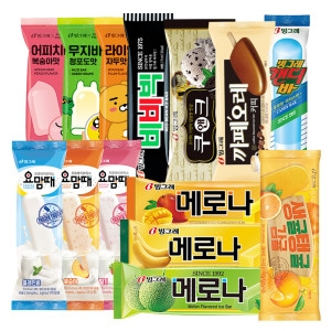 빙그레 메로나 20개 +비비빅 팥 20개
