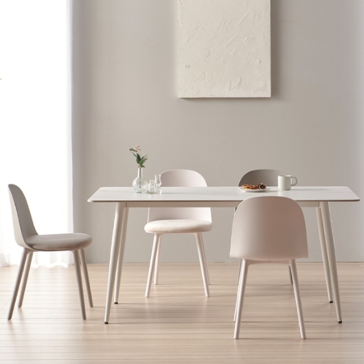 헤이몰리 페레 세라믹 사각 식탁 1600 (로자의자4개)_이미지