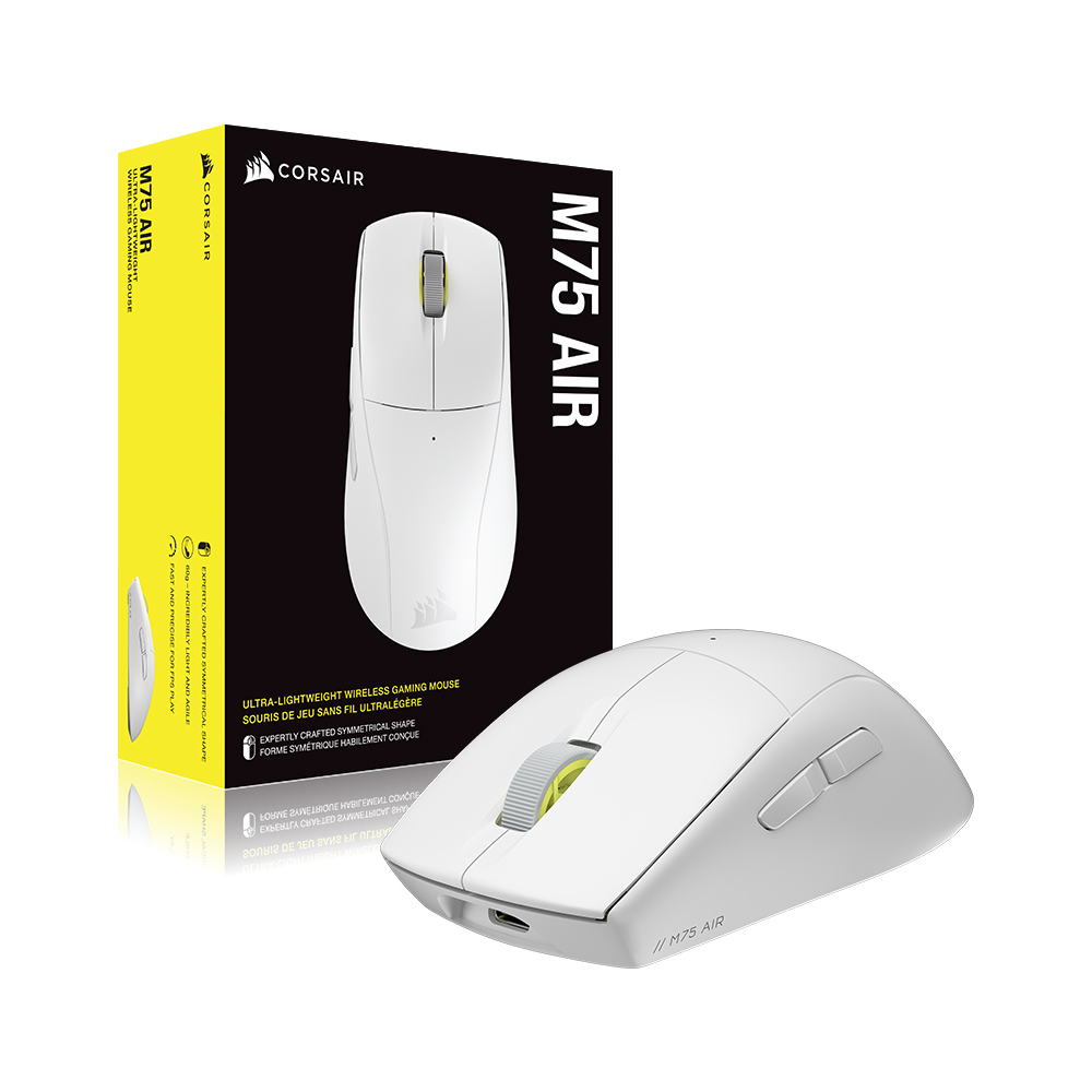 CORSAIR M75 AIR 초경량 유무선 게이밍 (화이트)_이미지