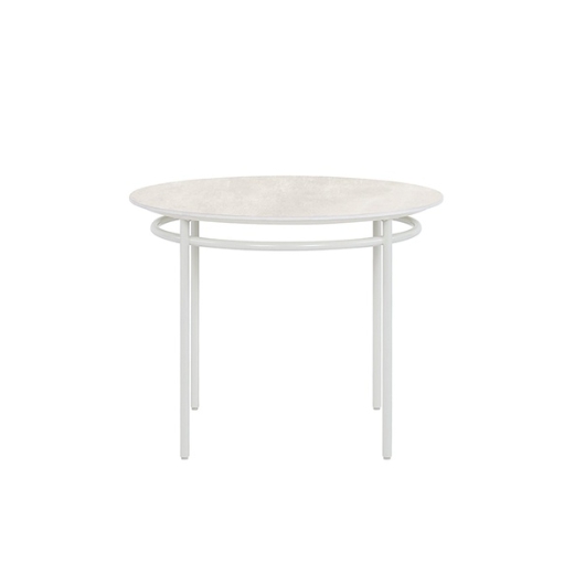 비엔나 화이트 세라믹 원형 식탁 1000