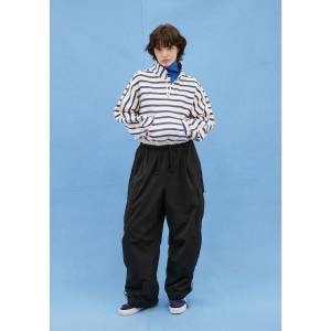 스위치123 SYF5PT01BK-레귤러 포켓 밴드 팬츠 블랙 남여공용 커풀룩_이미지