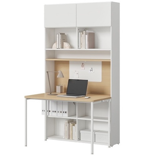 티오 단독 책상세트 6단+플랩도어+조명