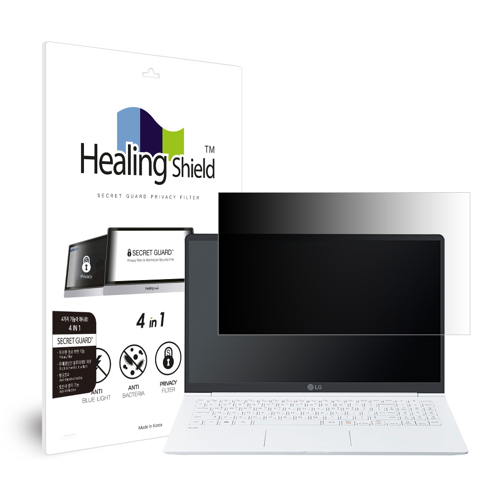 LG전자 2020 그램15 15Z90N 15ZD90N 항균 블루라이트차단 양면 정보보안기