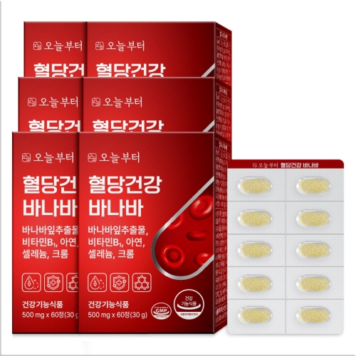 팜크로스 오늘부터 혈당건강 바나바 60정 (6개)_이미지