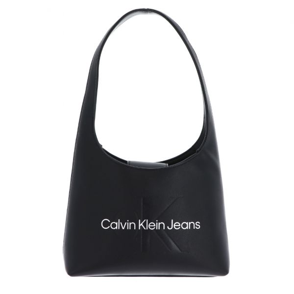 캘빈클라인 Calvin Klein CKJ 조각 숄더백 모노블랙 / 메탈릭 로고 가방 161488_이미지
