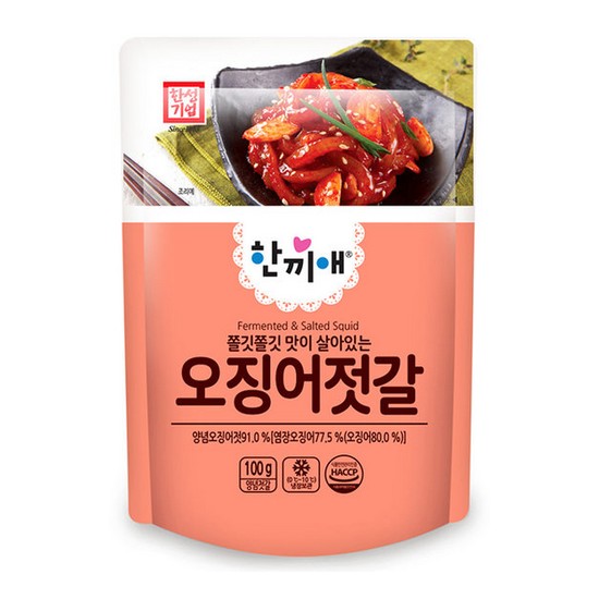 한성기업 한끼애 오징어젓갈 100g (1개)_이미지