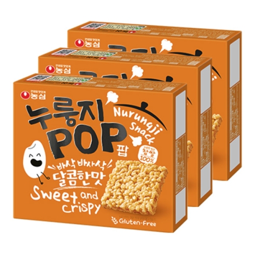 농심 누룽지팝 달콤한맛 142g (3개)
