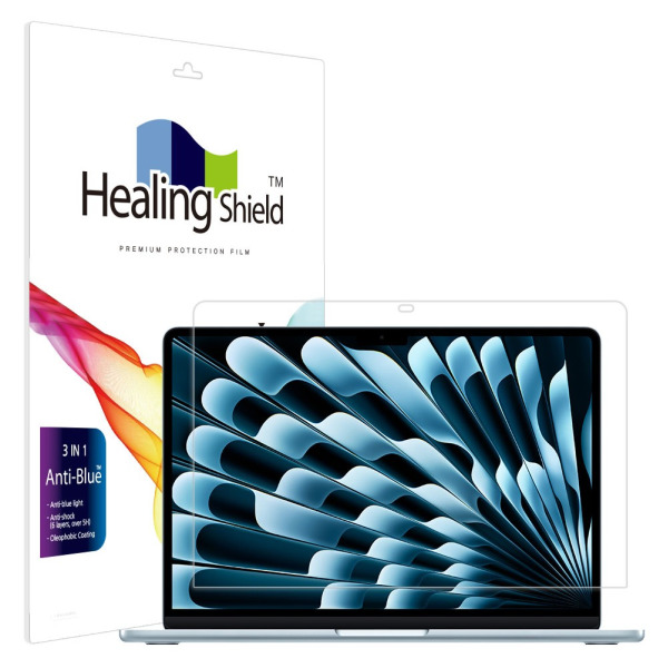폰트리 힐링쉴드 애플 2025 맥북에어13 M4 블루라이트차단 액정보호필름_이미지