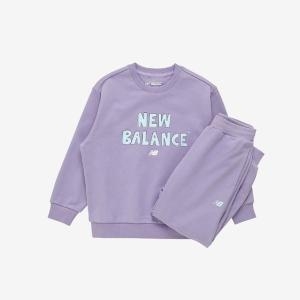  뉴발란스 키즈트레이닝세트 NQJ NK9YFB101U-88 베이직 에센셜 2PCS 로고 포인트 스웨트셋업